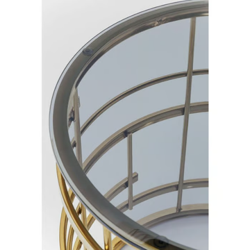 JUPITER - Round glass and steel side table by KARE Design - view 3